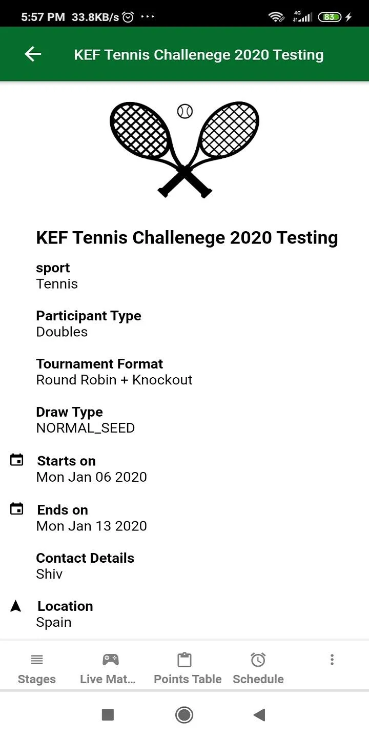 KEF Tennis Challenge | Indus Appstore | Screenshot