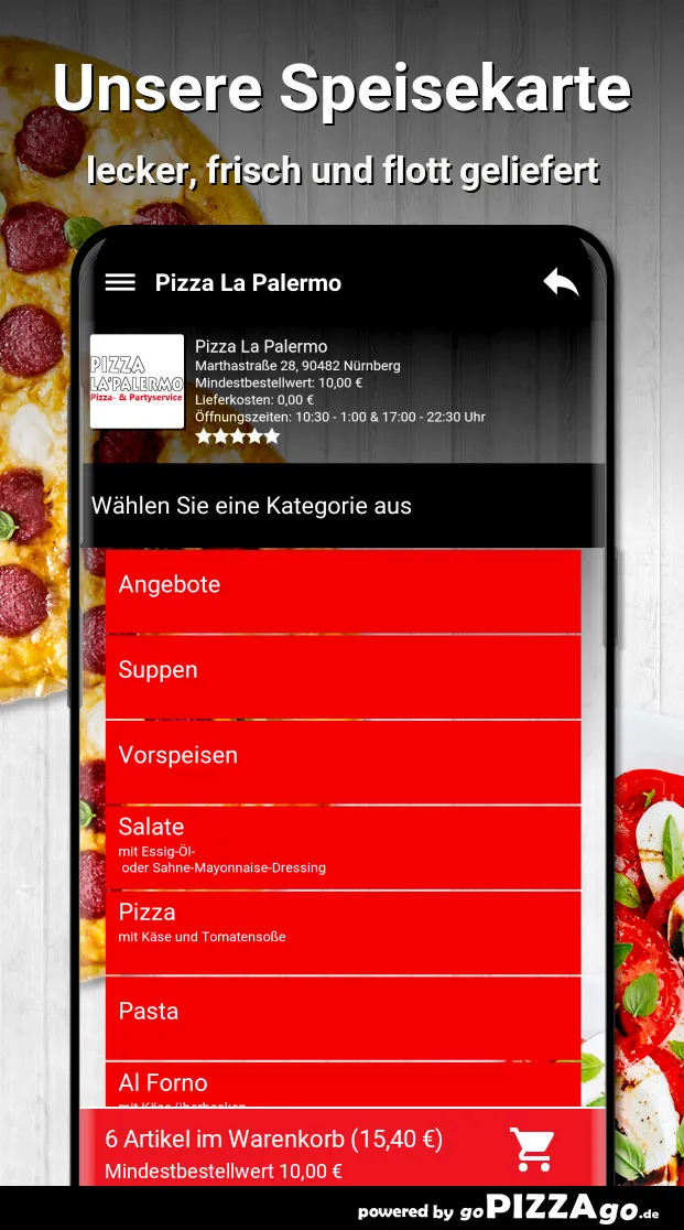 Pizza La Palermo Nürnberg | Indus Appstore | Screenshot