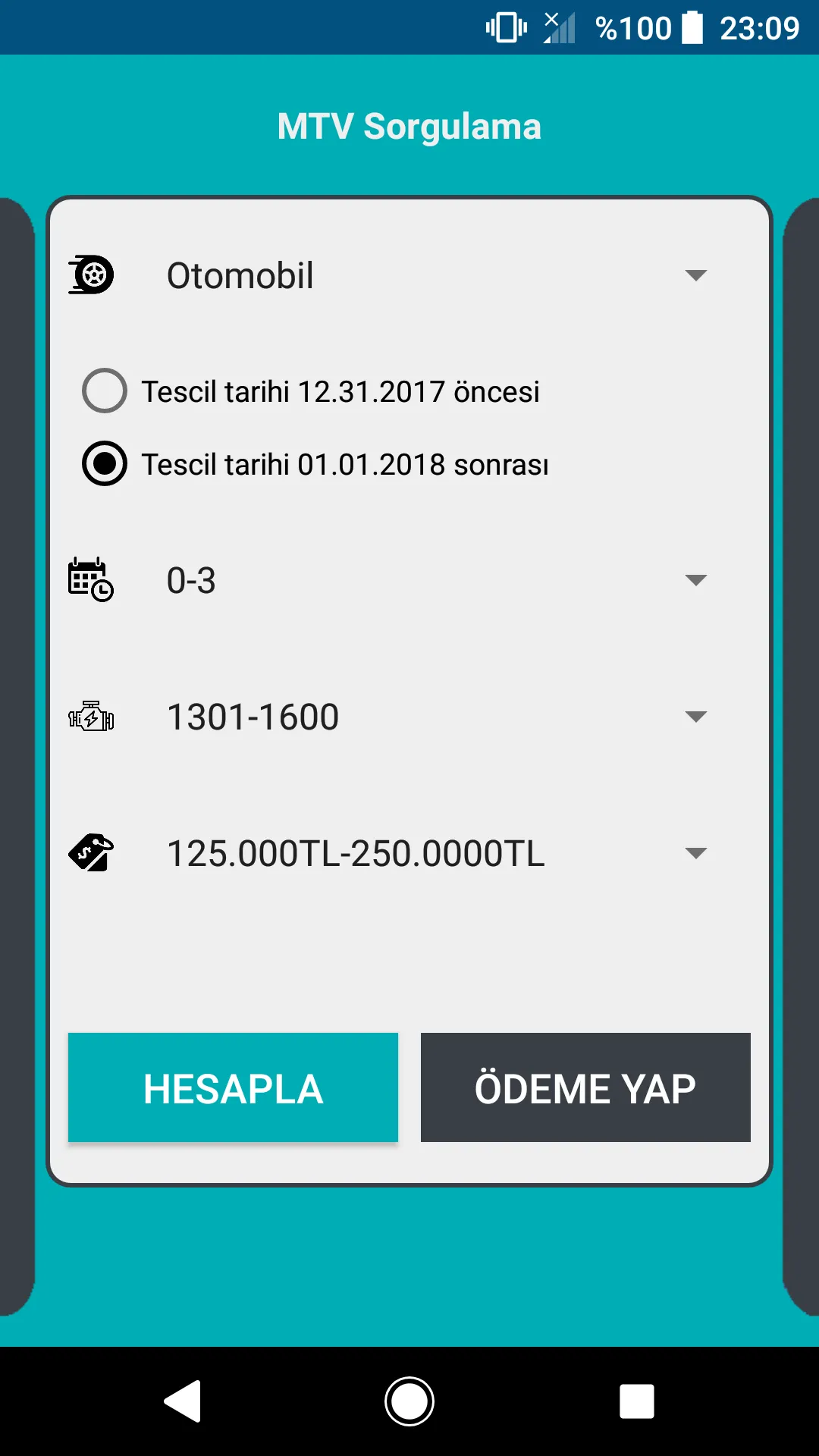 MTV Hesaplama ve Ödeme 2023 | Indus Appstore | Screenshot