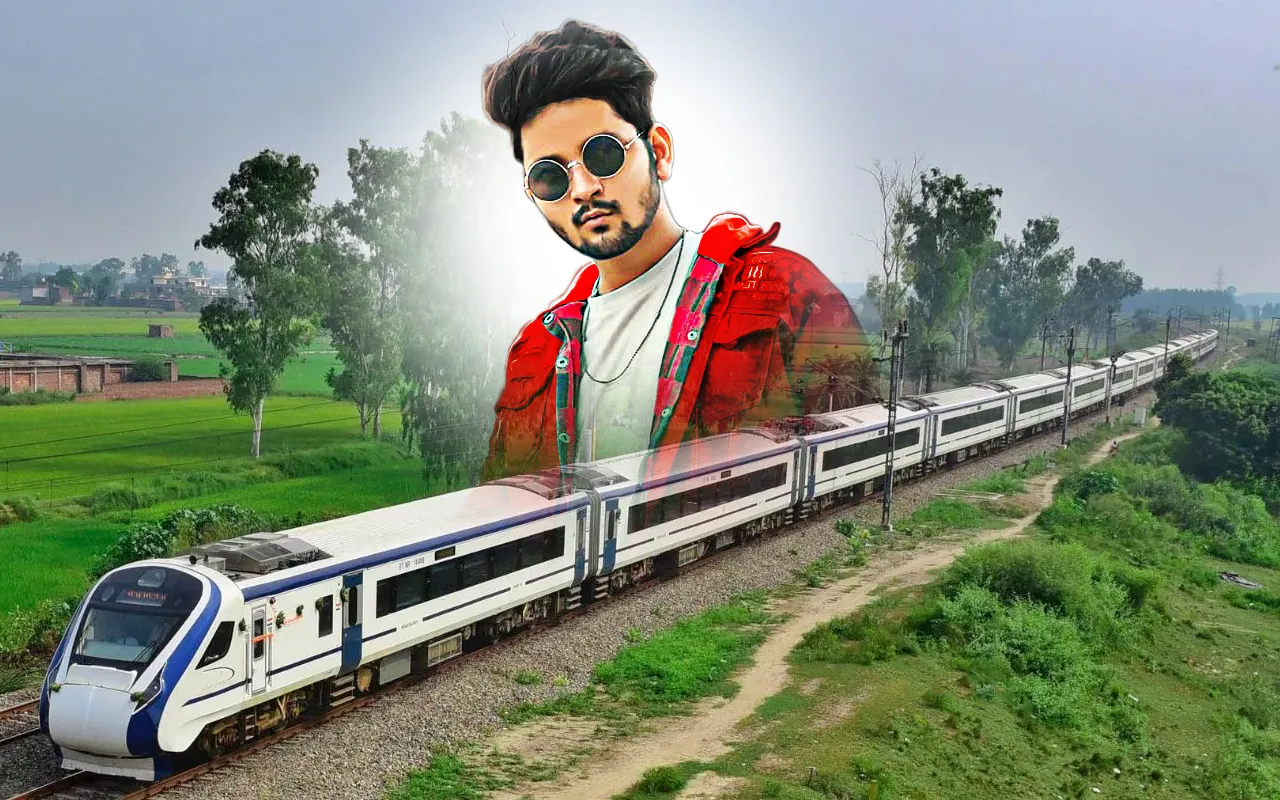 Vande bharat train photo edit | Indus Appstore | Screenshot