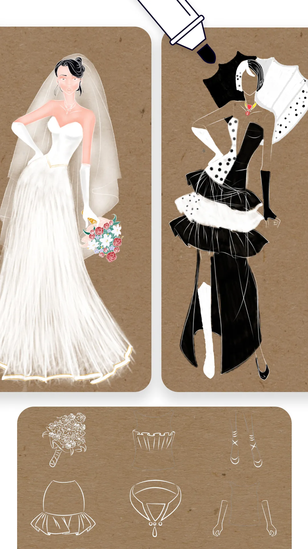 Fashion Design Sketches Book | Indus Appstore | Screenshot