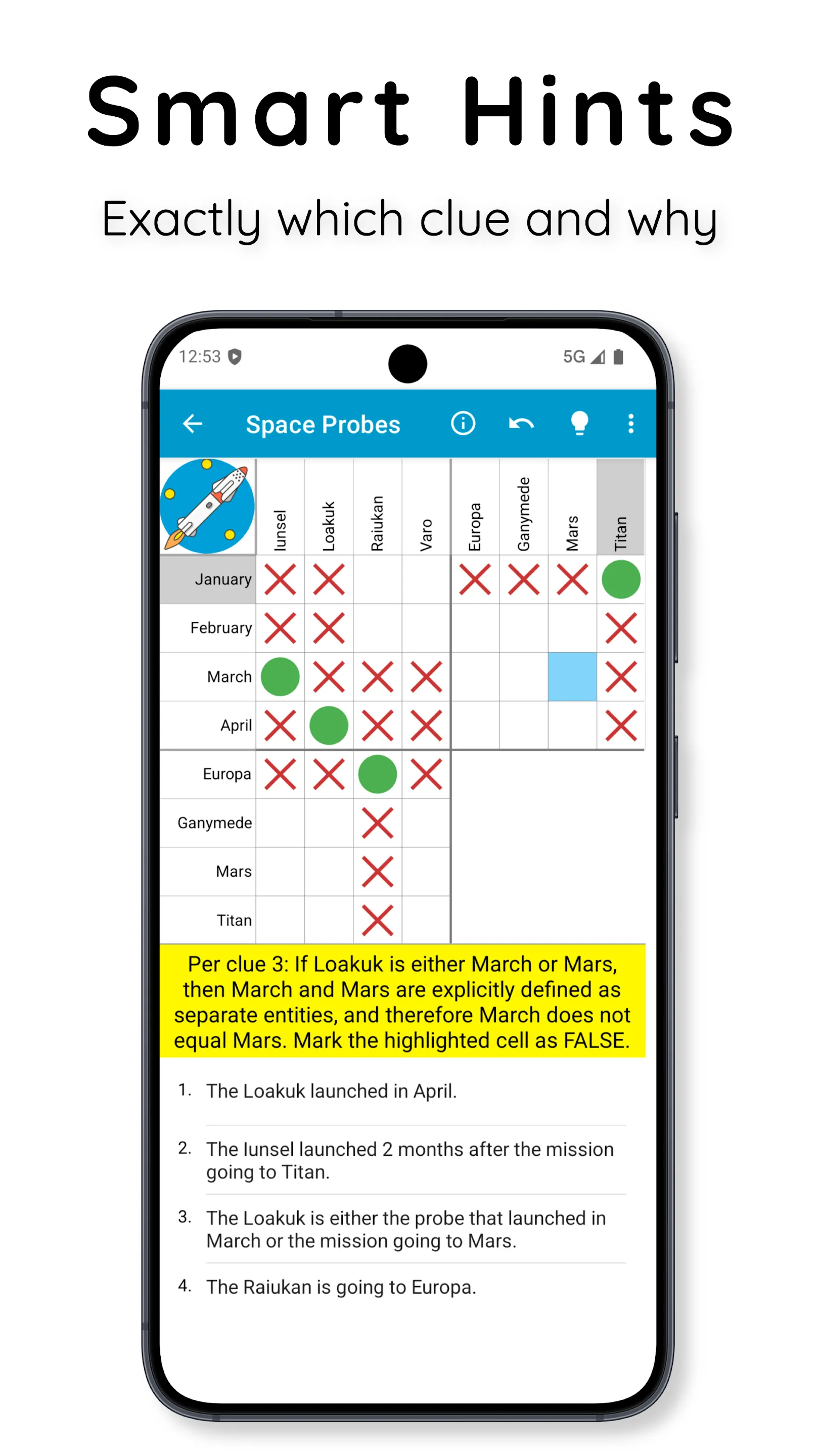 Logic Grid Puzzles: Brain Game | Indus Appstore | Screenshot