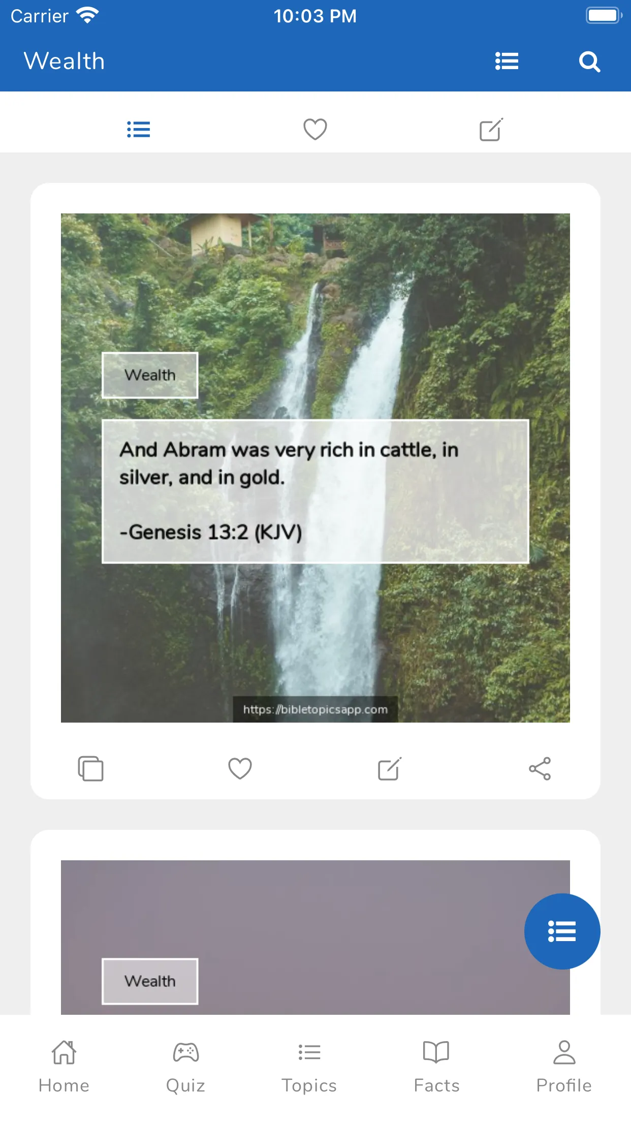 Bible Topics & Offline Quiz | Indus Appstore | Screenshot