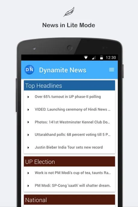 Dynamite News | Indus Appstore | Screenshot