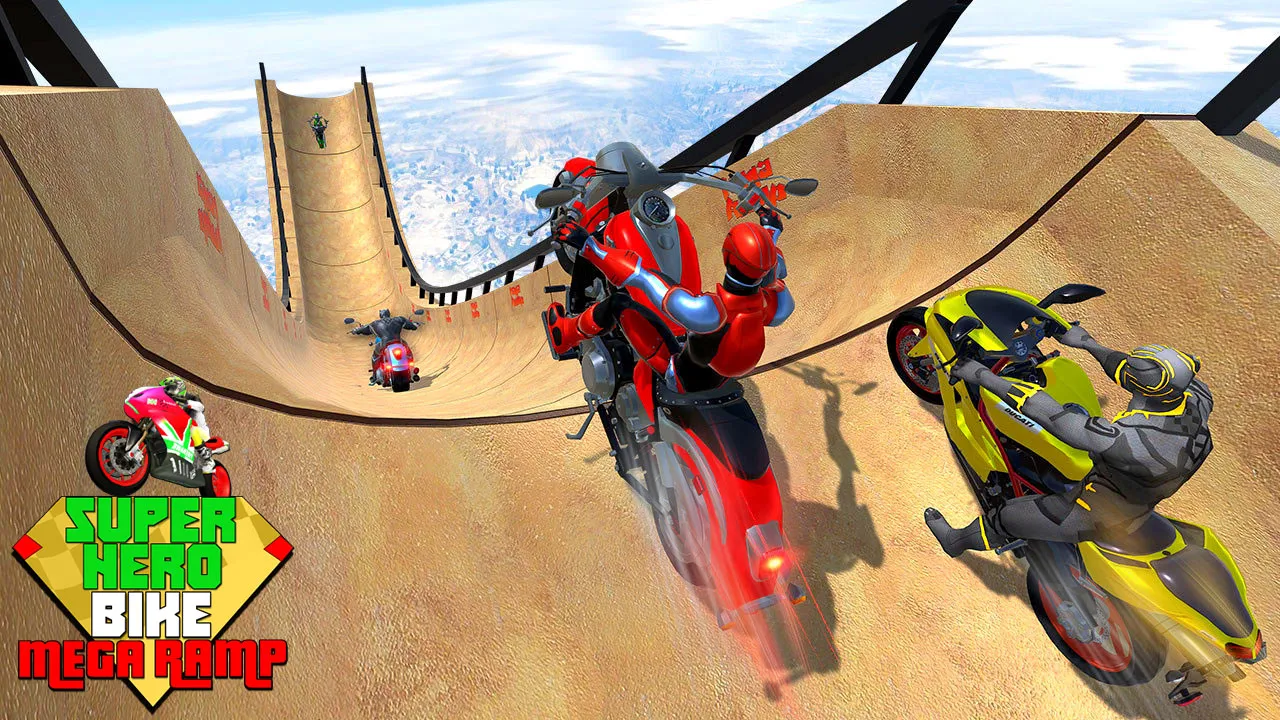 Superhero Bike Game Stunt Race | Indus Appstore | Screenshot