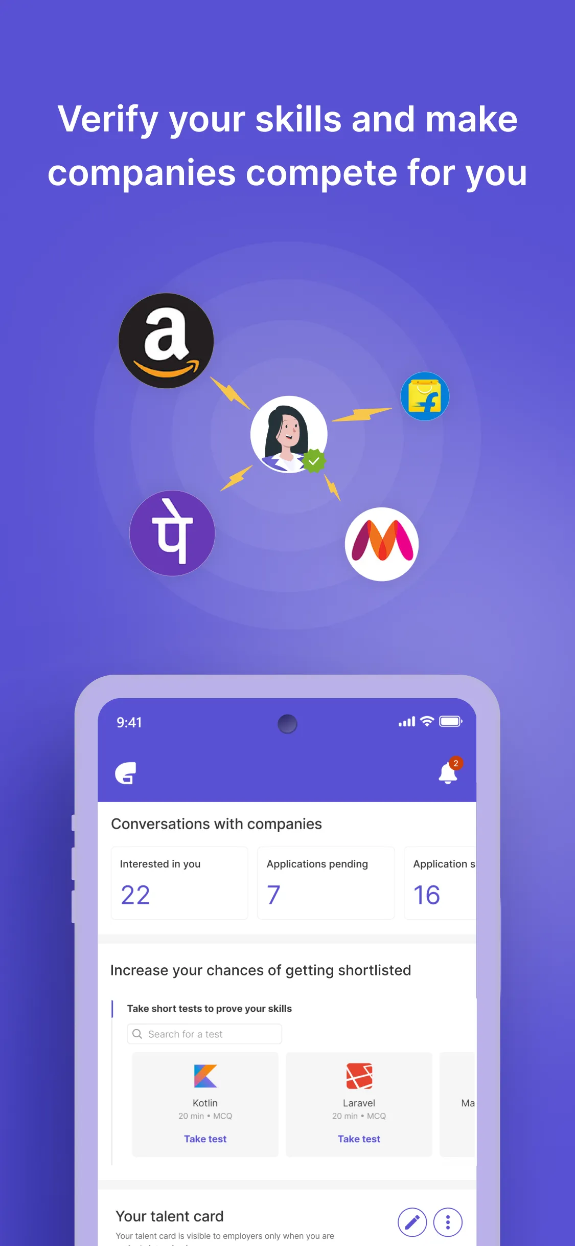 Cutshort: Tech Job Search App | Indus Appstore | Screenshot