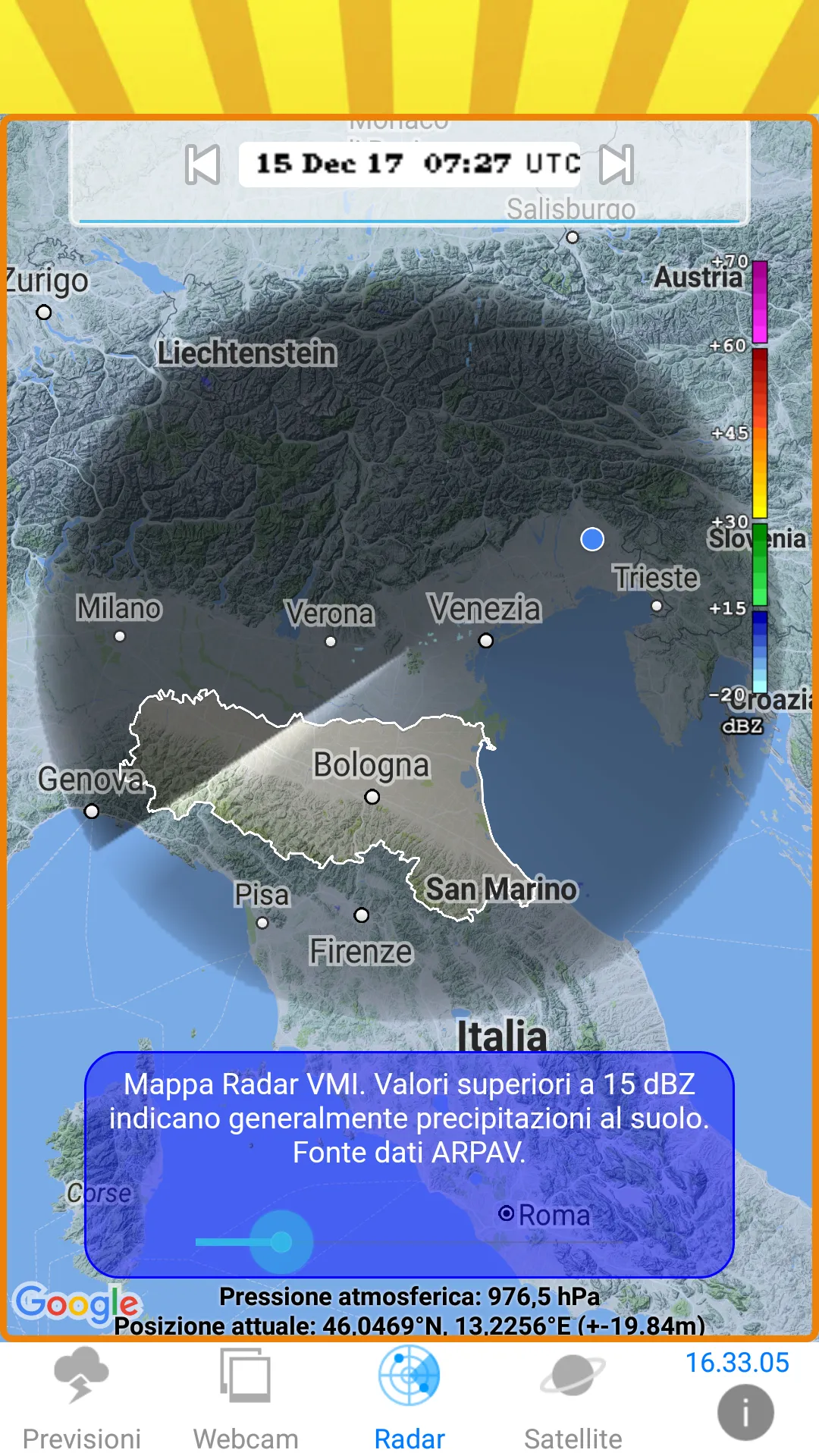 METEO EMILIA ROMAGNA | Indus Appstore | Screenshot