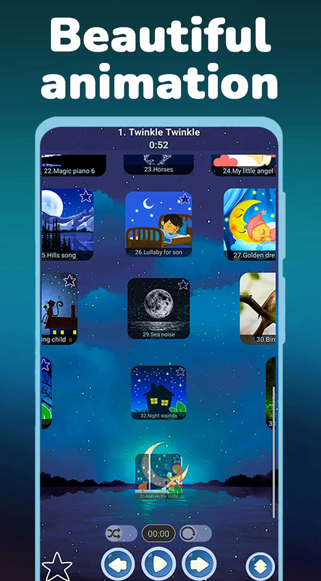 Lullaby songs for sleep music | Indus Appstore | Screenshot