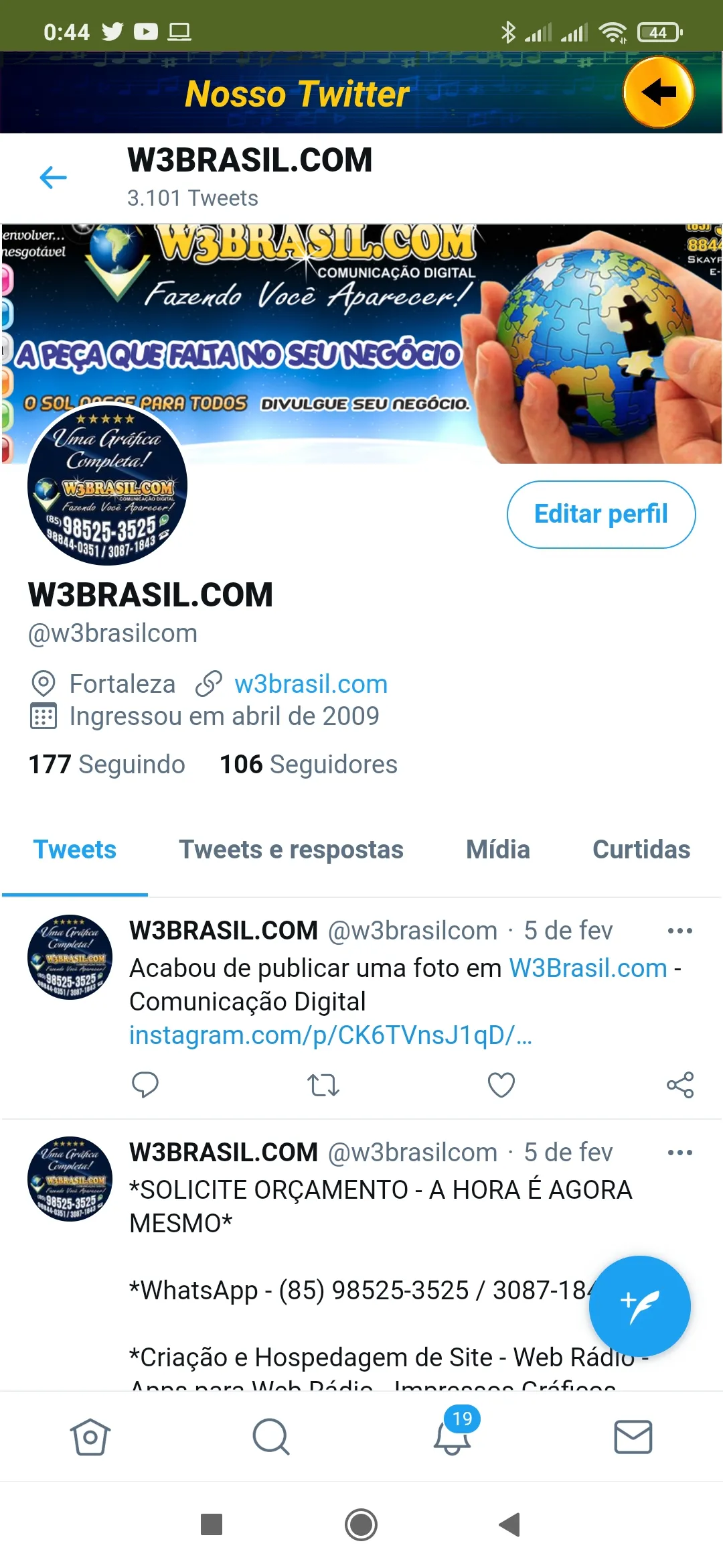 WEB RÁDIO W3BRASIL | Indus Appstore | Screenshot