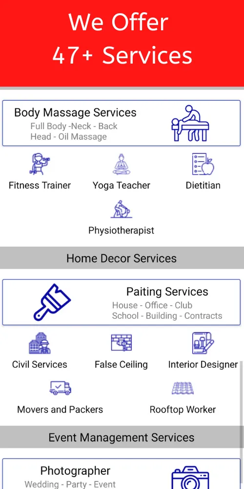 Doorstep Services - Range Of H | Indus Appstore | Screenshot