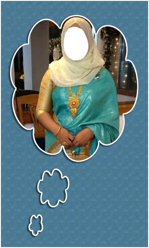 Hijab With Saree Photo Montage | Indus Appstore | Screenshot