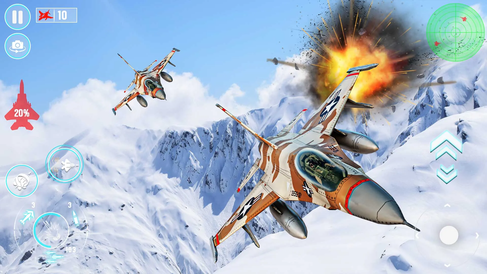 Fighter Jet War Plane Games | Indus Appstore | Screenshot