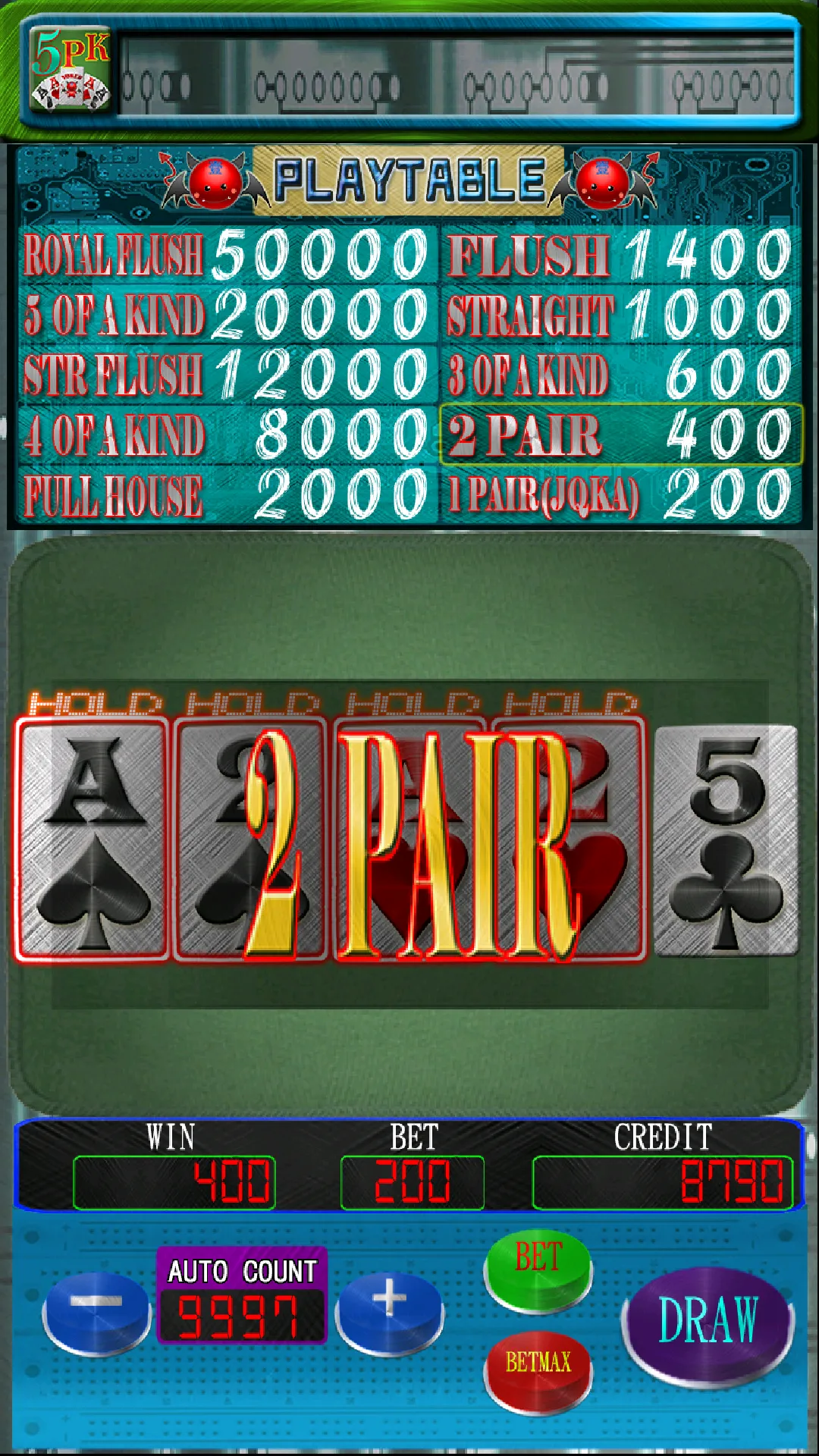 Five Silver 5PK(Poker) | Indus Appstore | Screenshot