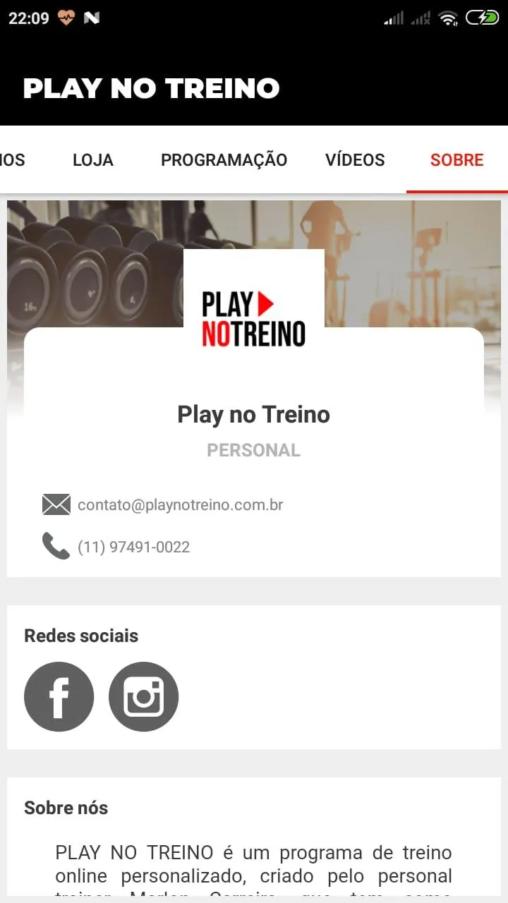 Play no Treino | Indus Appstore | Screenshot