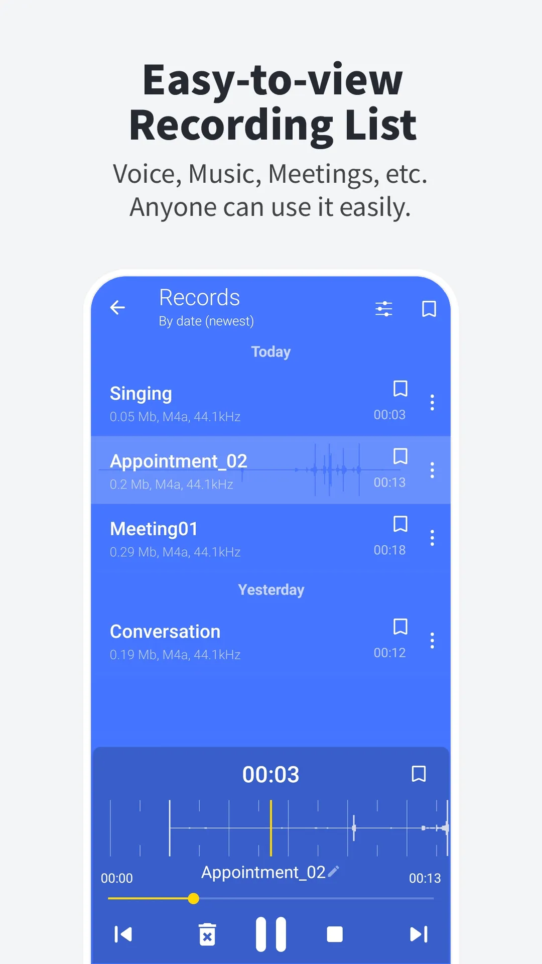 Voice Recorder-Audio Recording | Indus Appstore | Screenshot