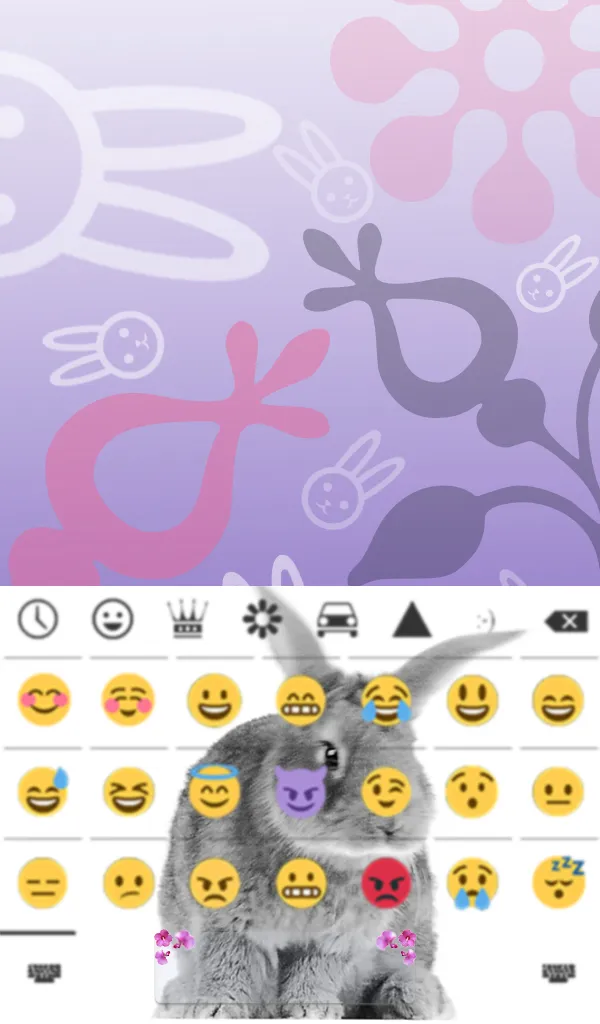 Cute Bunny Wallpaper Theme | Indus Appstore | Screenshot