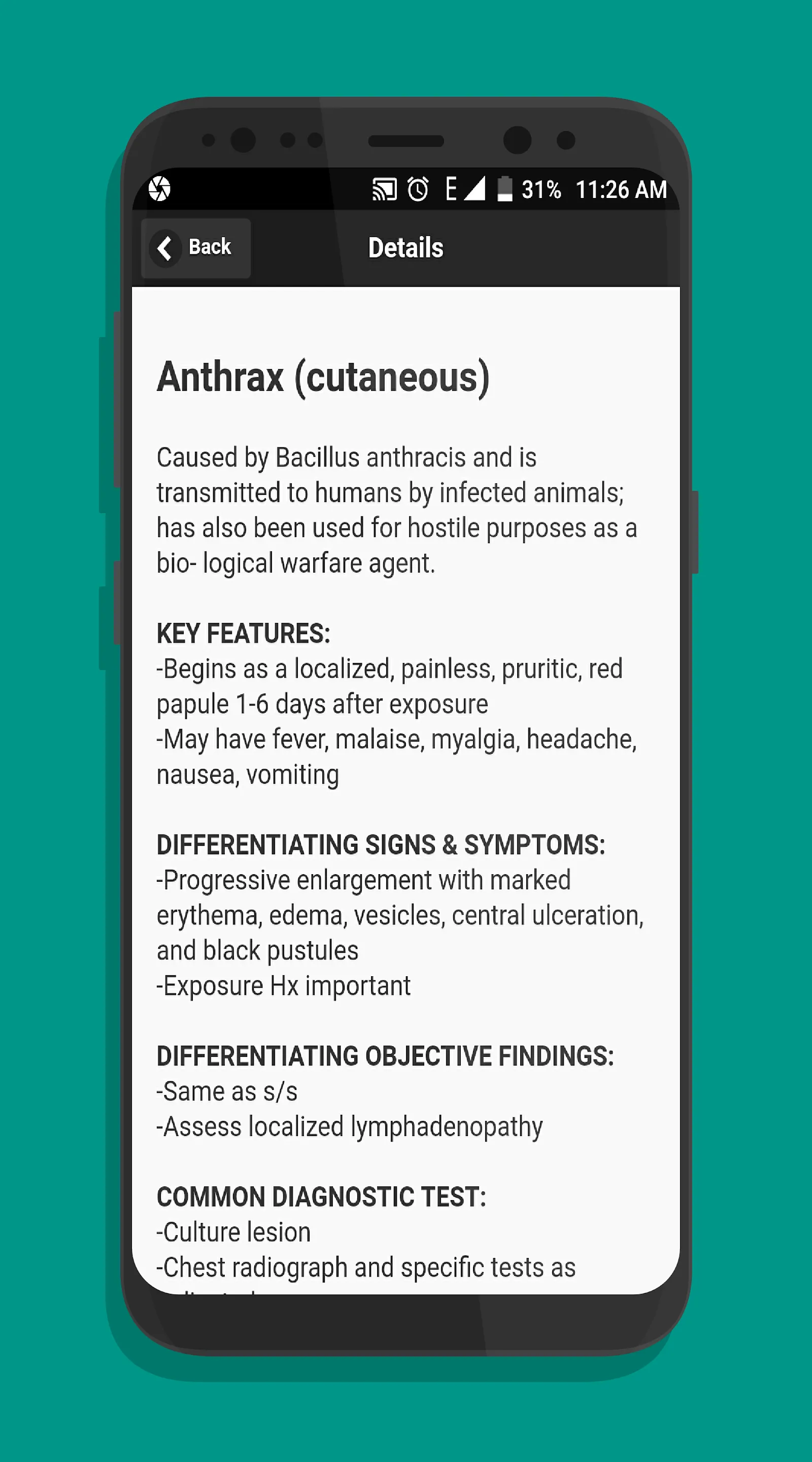 Common Differential Diagnosis | Indus Appstore | Screenshot