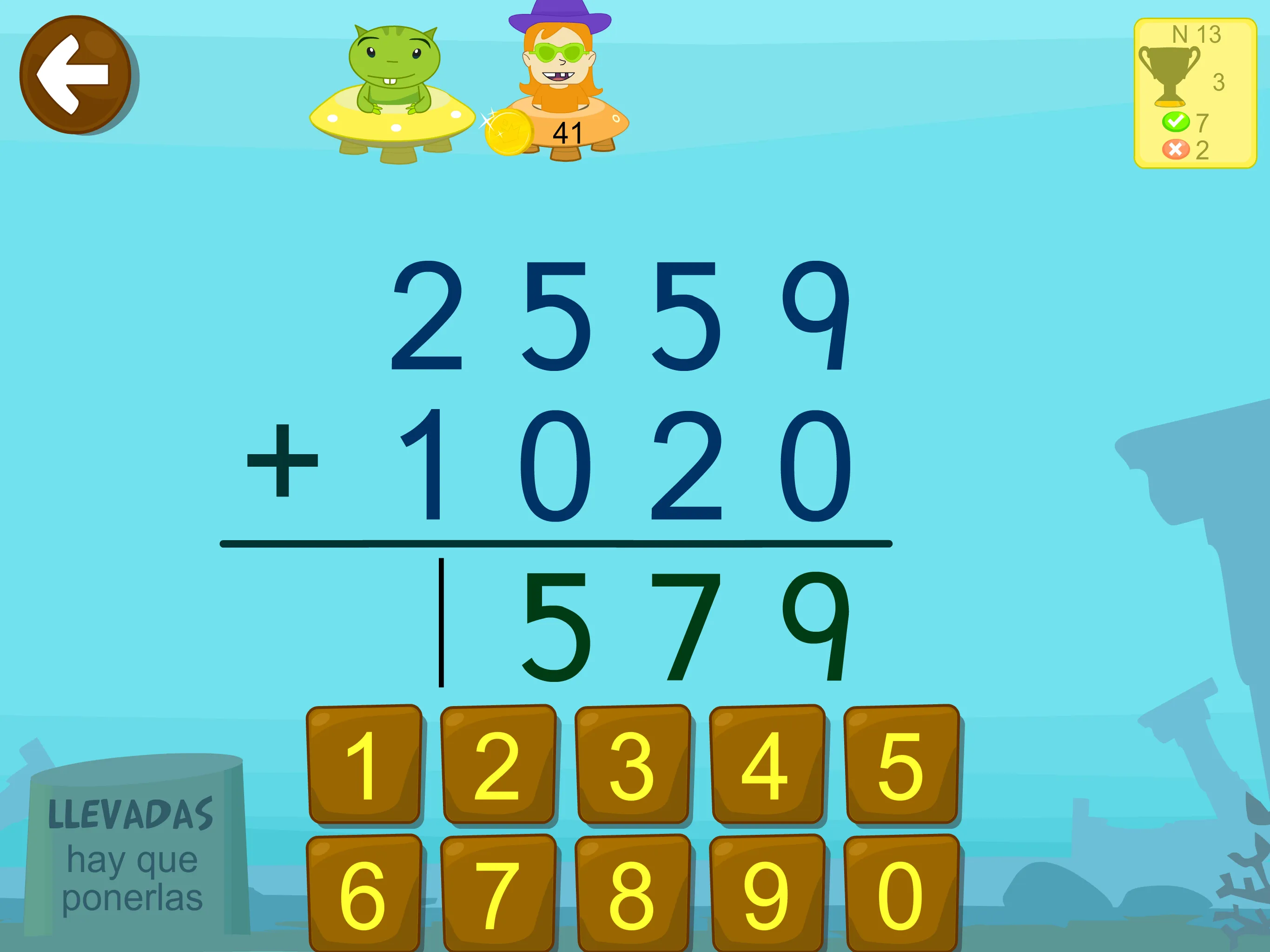 Matemáticas con Grin II 678 | Indus Appstore | Screenshot