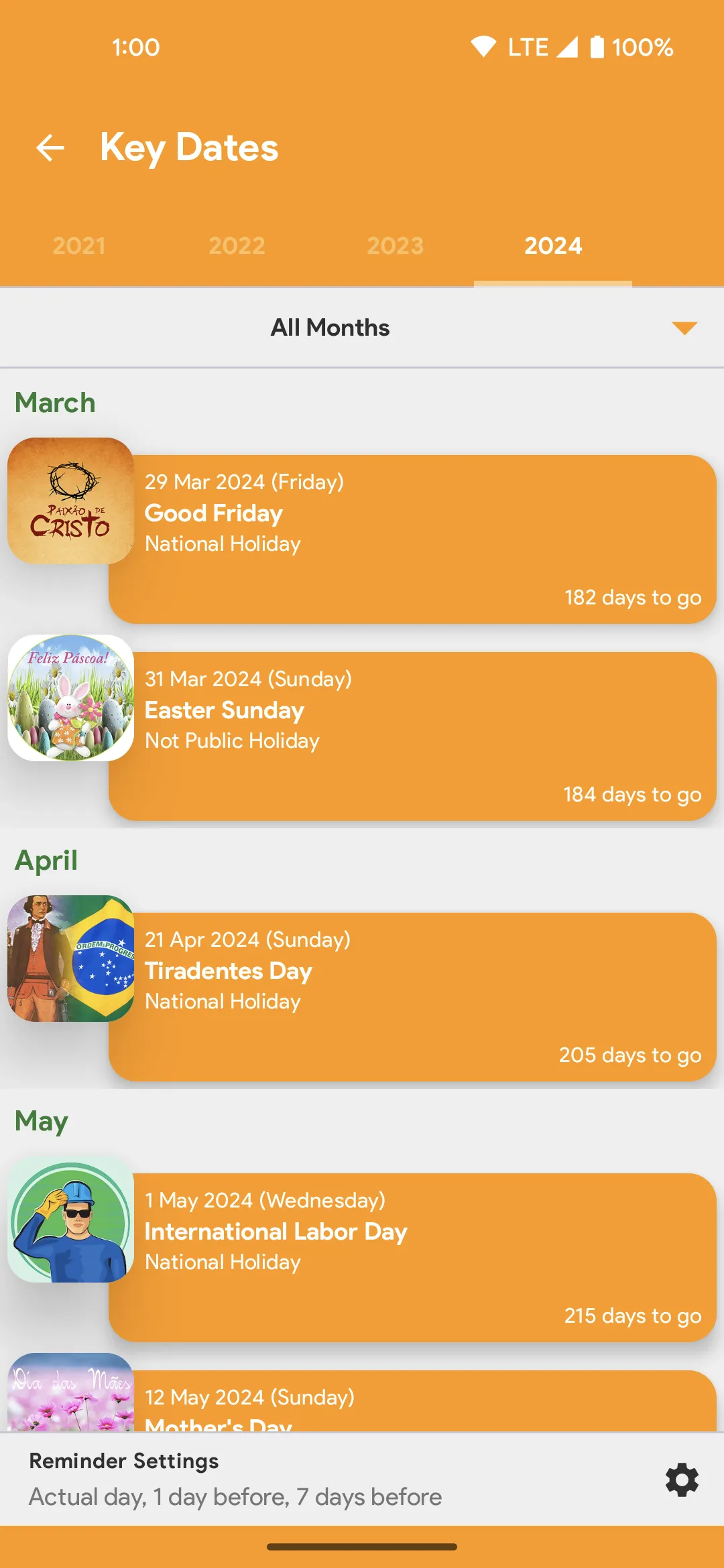 Brazil Calendar - Calendar2U | Indus Appstore | Screenshot