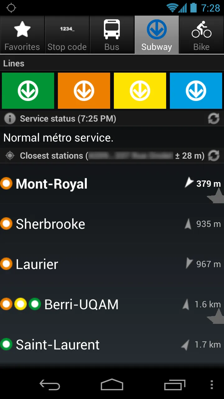 MonTransit (OLD) | Indus Appstore | Screenshot