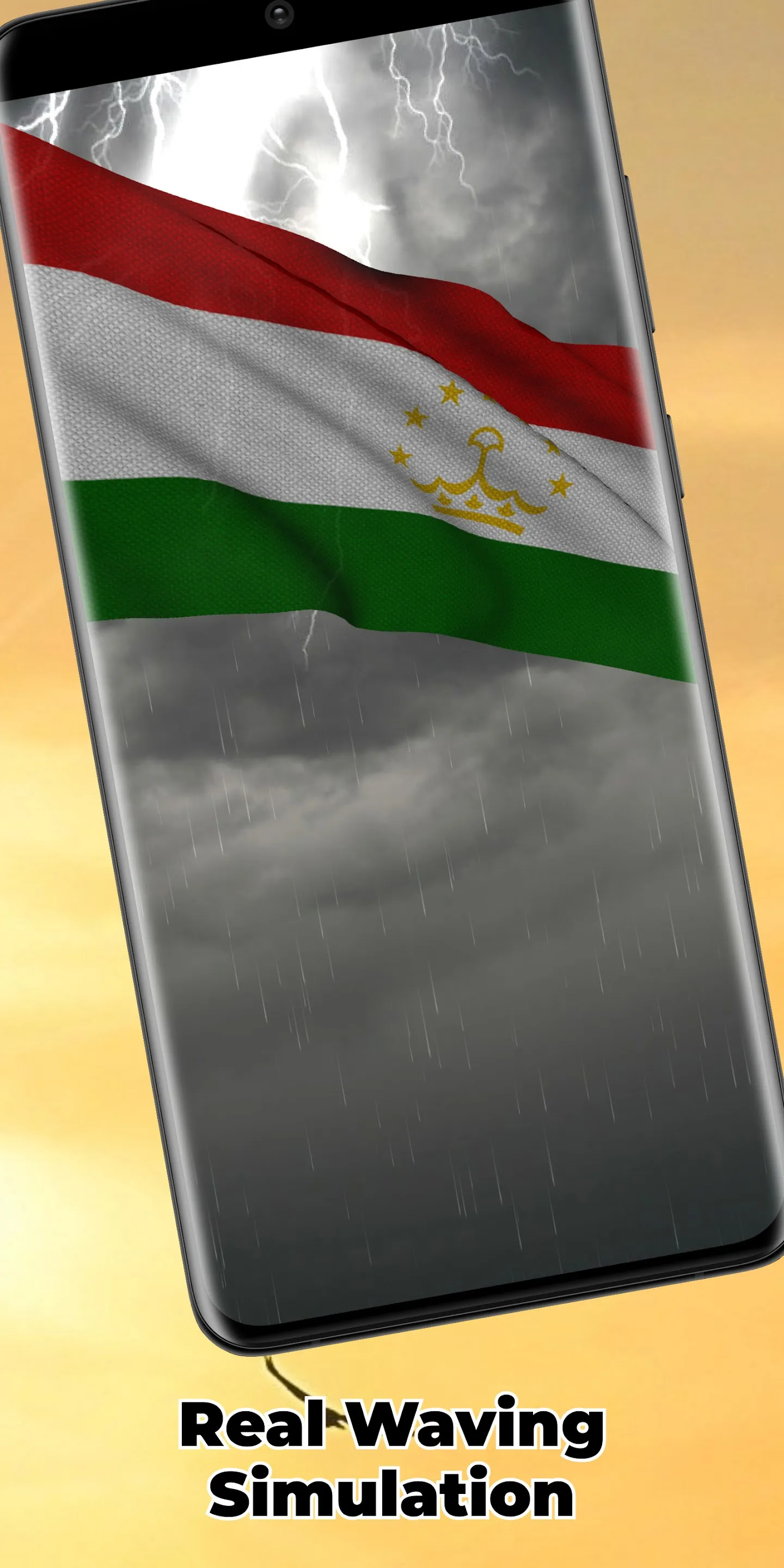 Tajikistan Flag Live Wallpaper | Indus Appstore | Screenshot