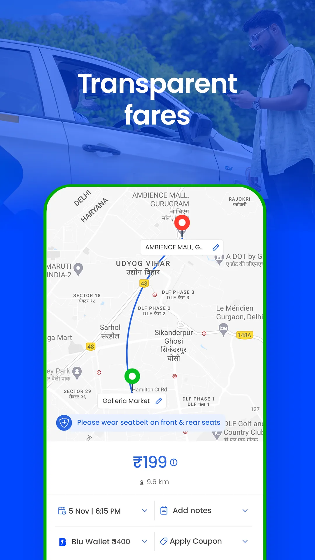 BluSmart: Safe Electric Cabs | Indus Appstore | Screenshot