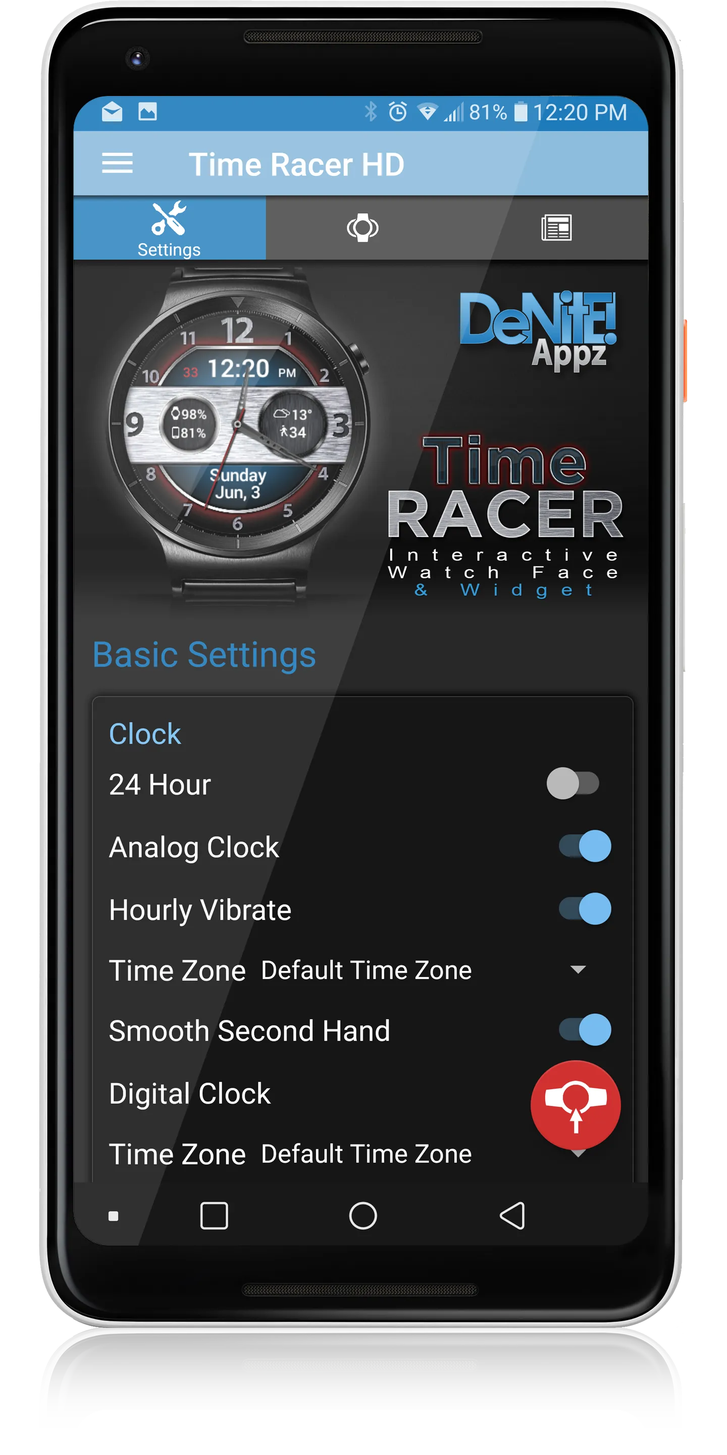 Time Racer HD Watch Face | Indus Appstore | Screenshot