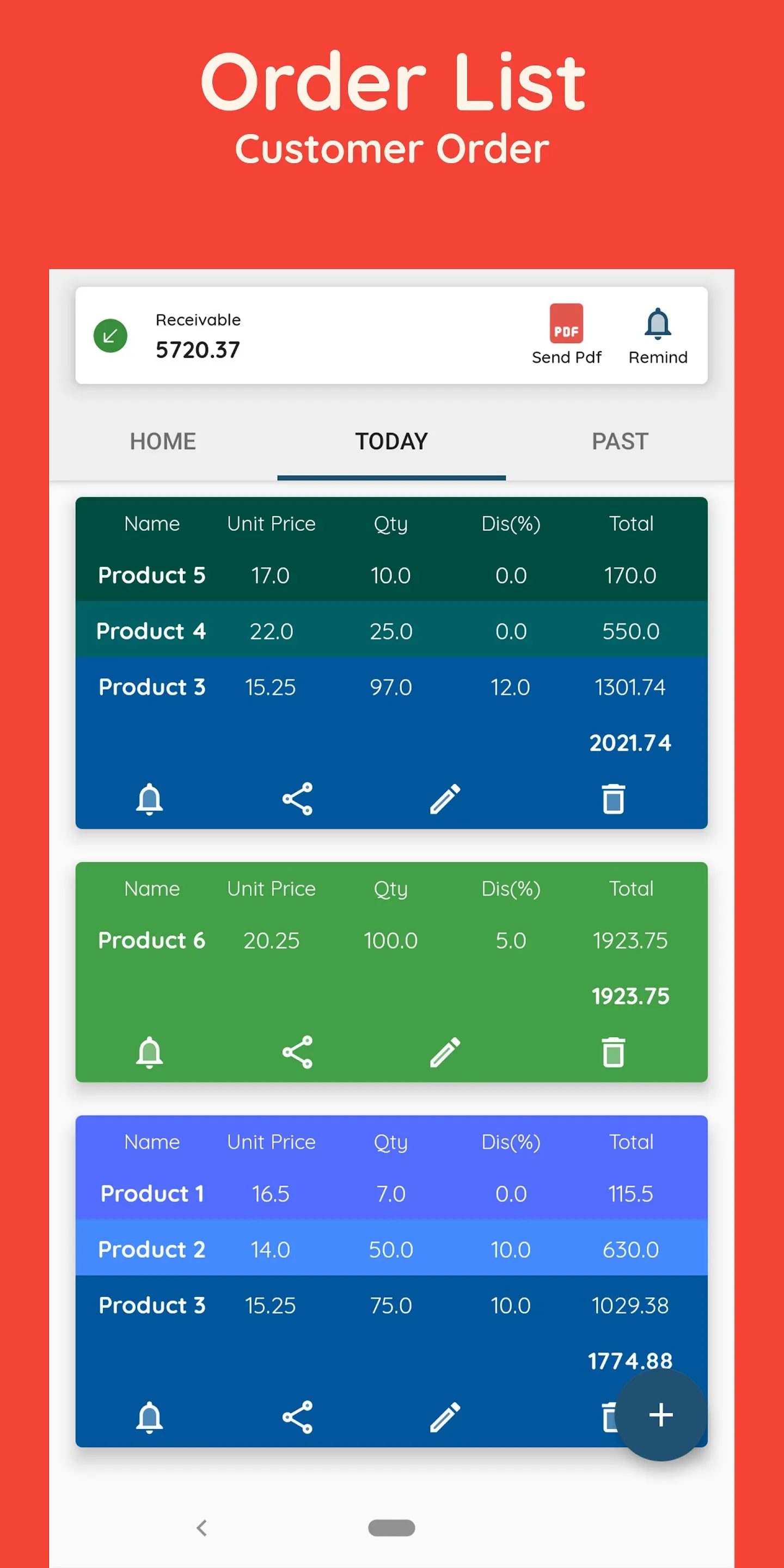 Order Book - Manage Business | Indus Appstore | Screenshot