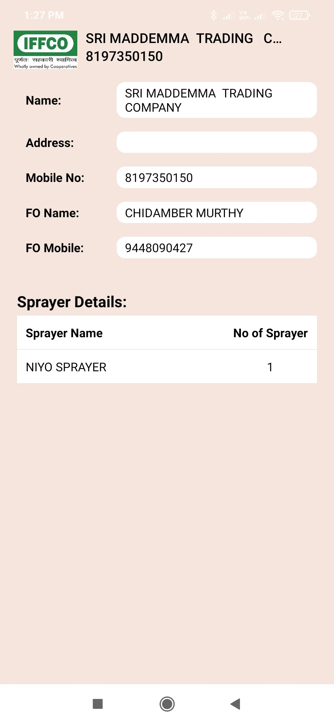 IFFCO Nano Sprayers | Indus Appstore | Screenshot