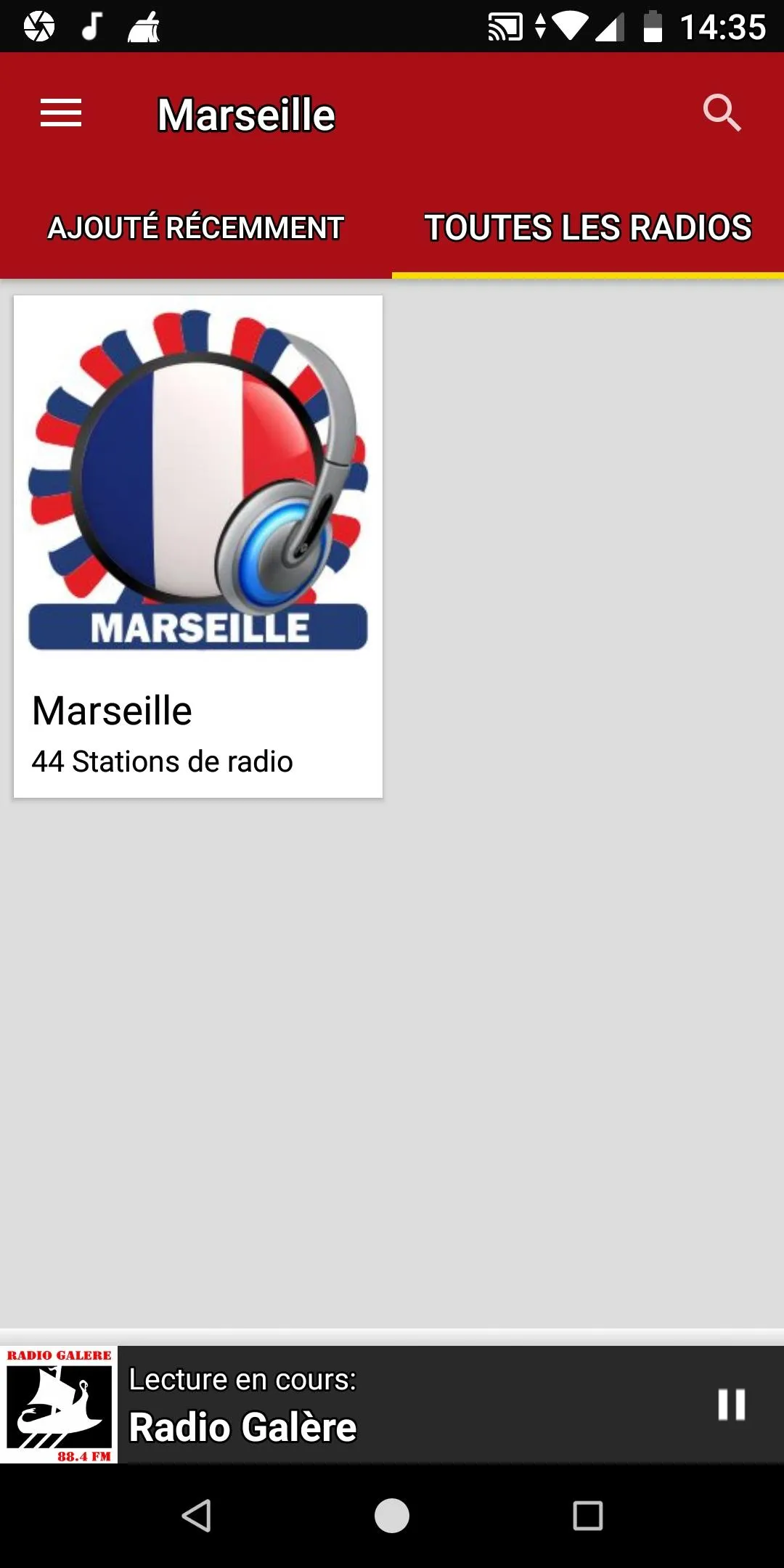 Radios de Marseille | Indus Appstore | Screenshot