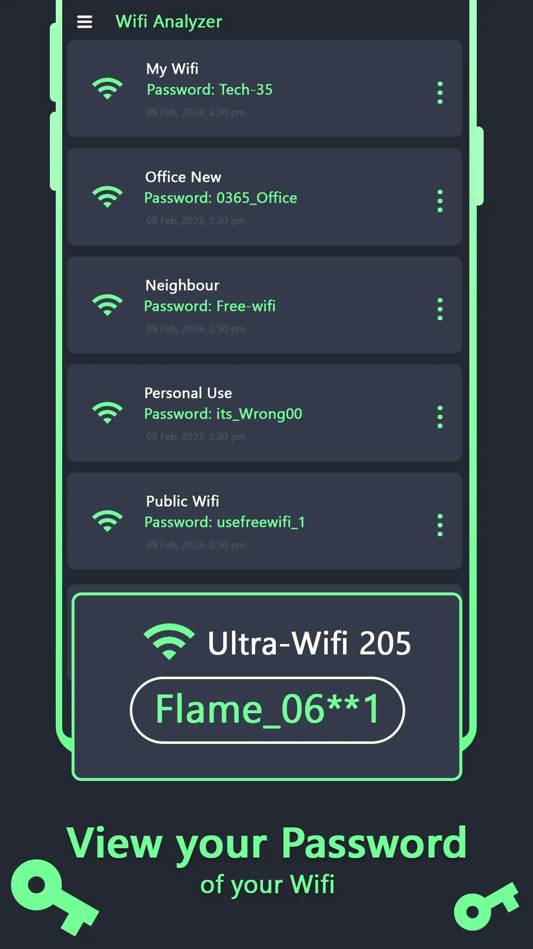 WiFi Analyzer: WiFi Passwords | Indus Appstore | Screenshot