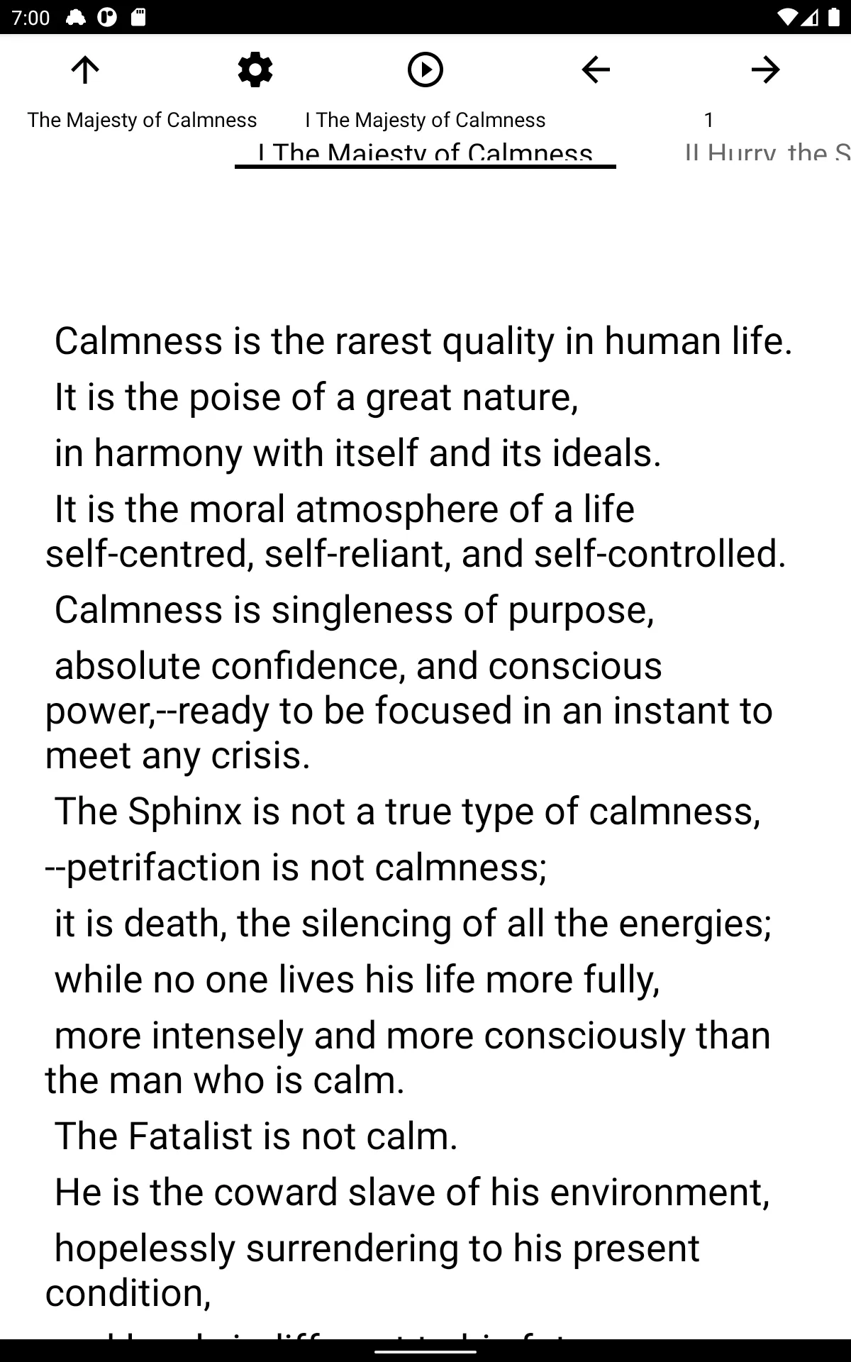 Book, The Majesty of Calmness | Indus Appstore | Screenshot