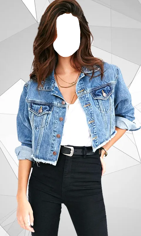 Women Jeans Jacket Photo Suit | Indus Appstore | Screenshot