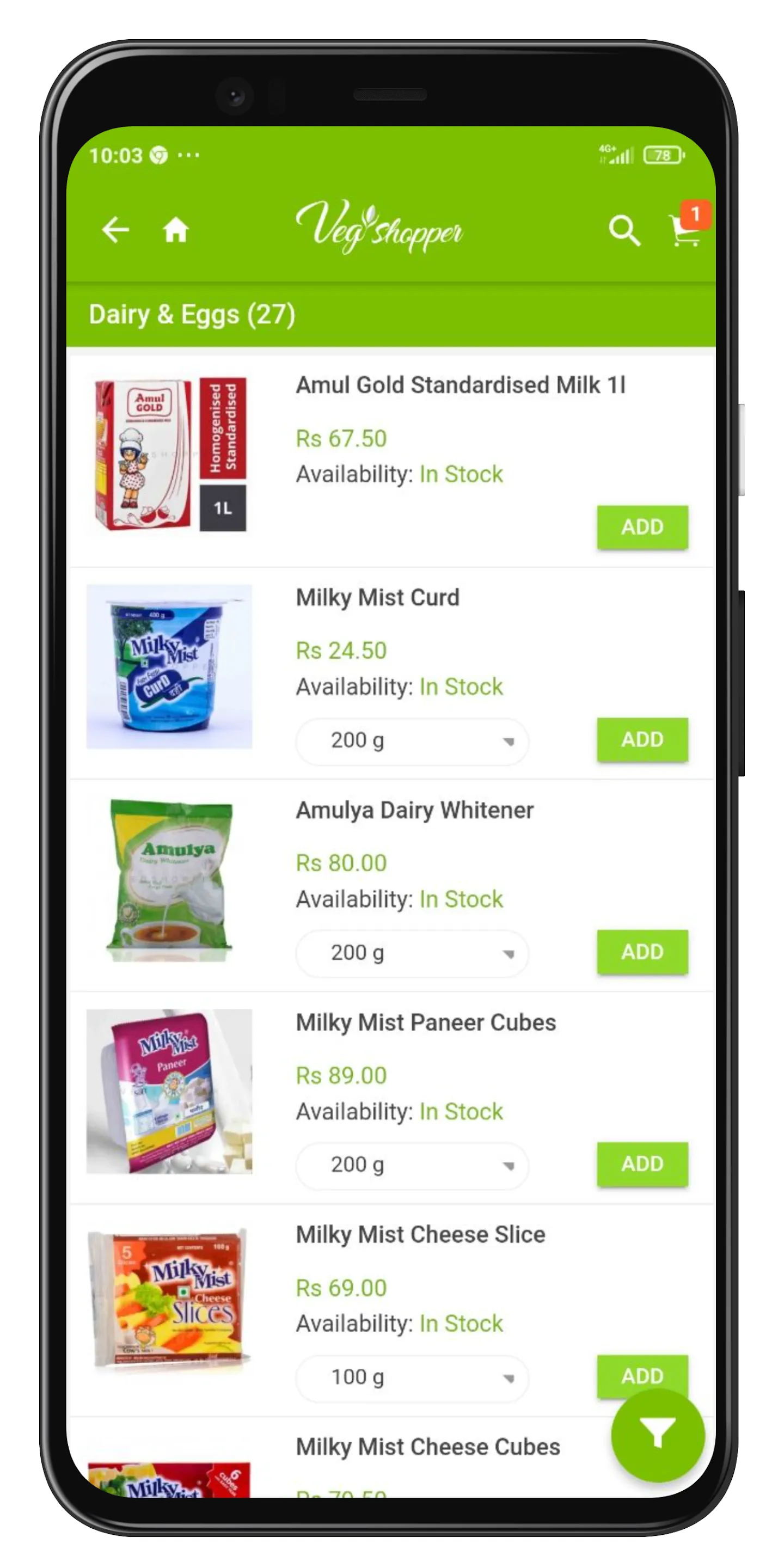 Veg Shopper - Online Supermark | Indus Appstore | Screenshot