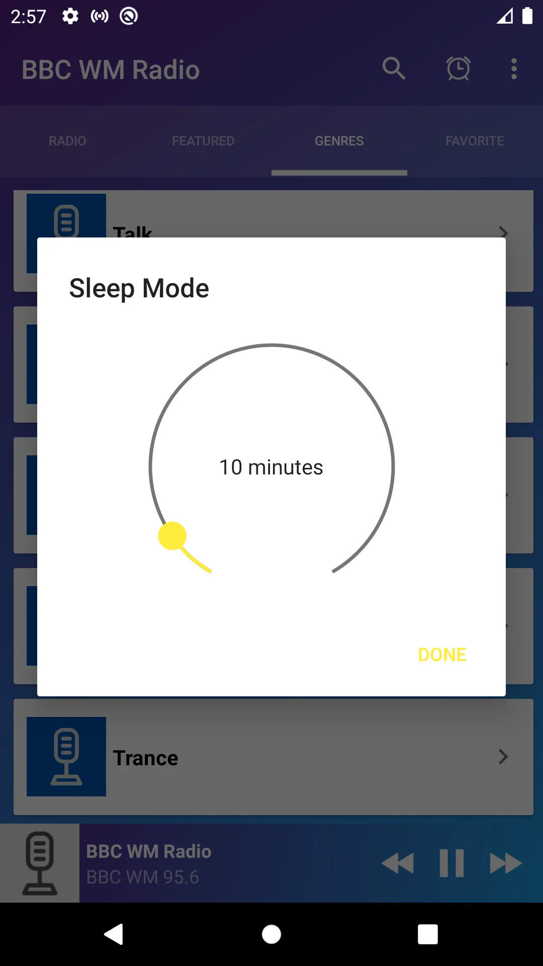 Uk BBC WM Radio tuner | Indus Appstore | Screenshot