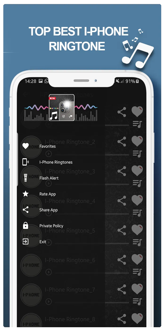 Phone Flash iphone Ringtones | Indus Appstore | Screenshot