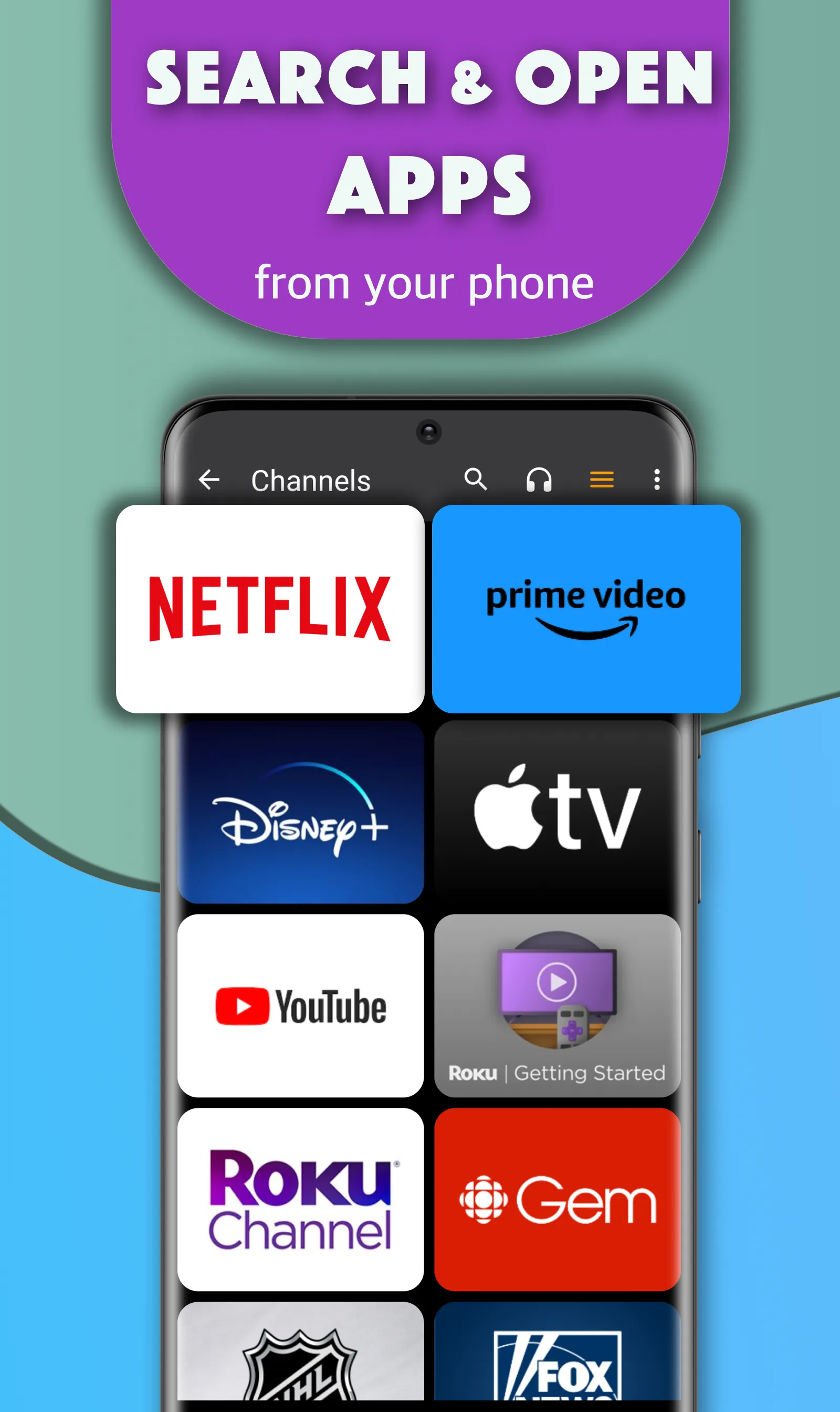 Remote for Roku TVs (WiFi) | Indus Appstore | Screenshot