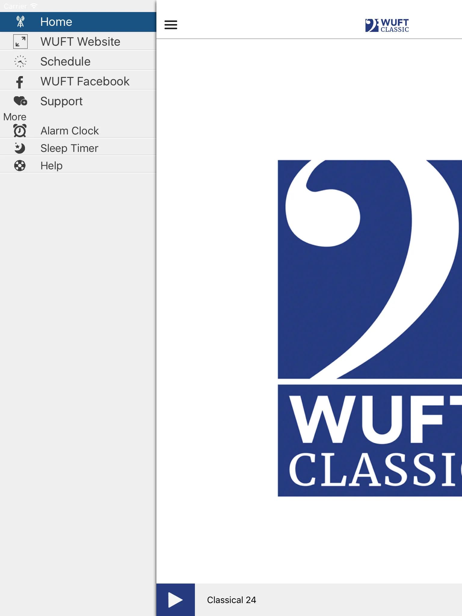 WUFT Classic Public Radio App | Indus Appstore | Screenshot