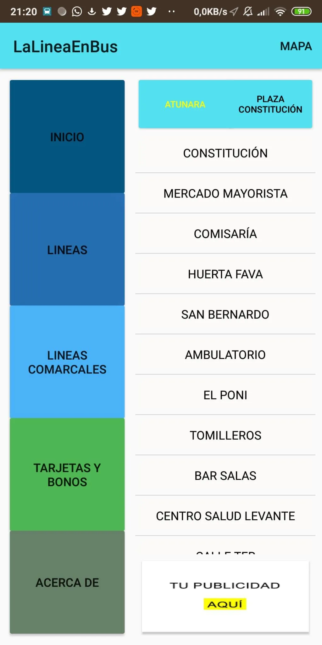 La Linea en Bus | Indus Appstore | Screenshot