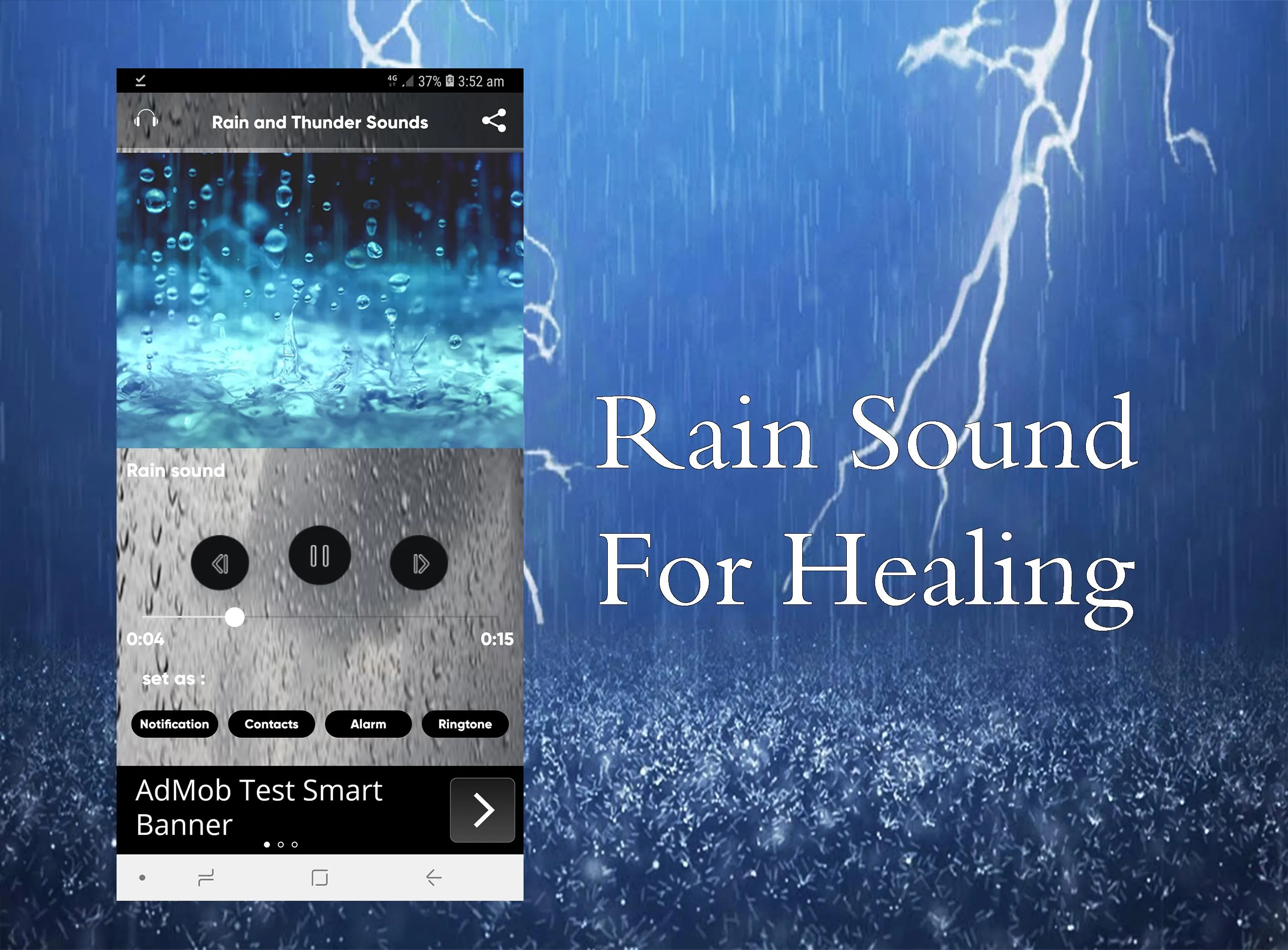 Rain & Thunder Sounds | Indus Appstore | Screenshot