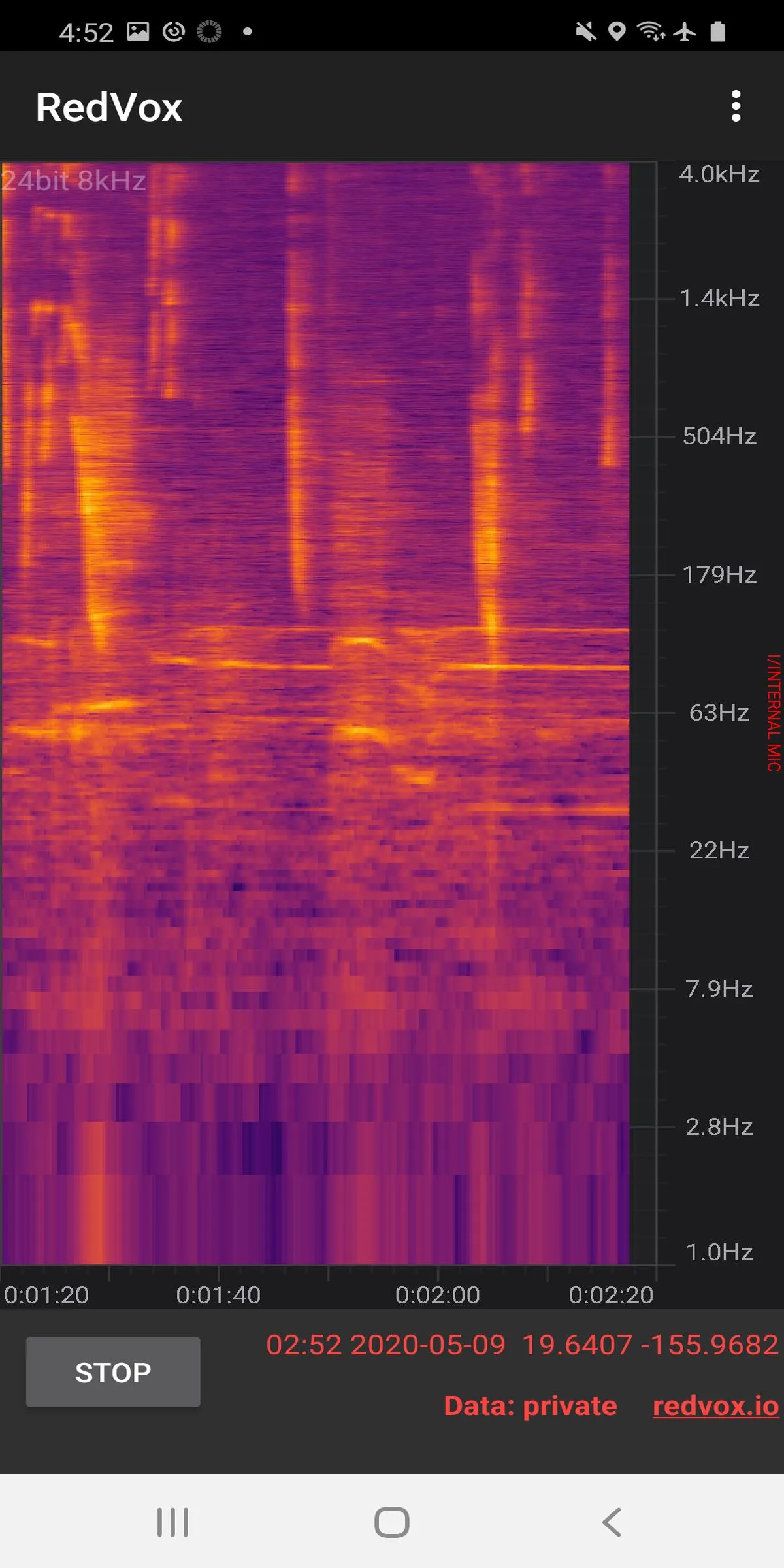 Infrasound Recorder | Indus Appstore | Screenshot