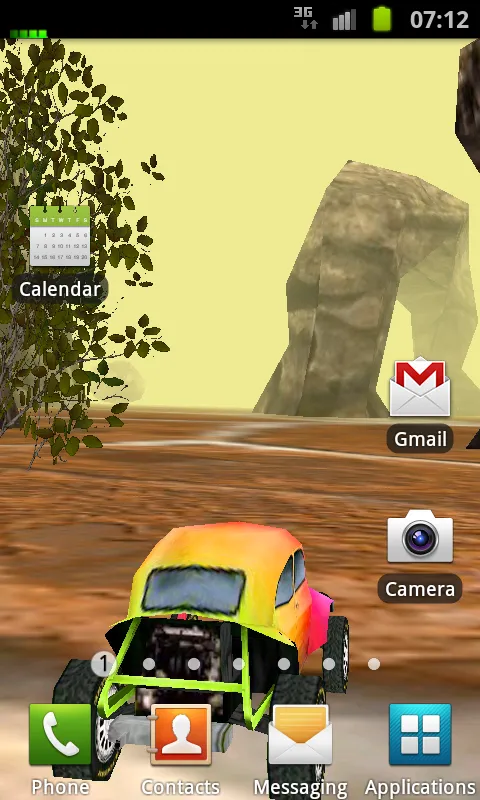 3D Car Racing Rocky Landscape | Indus Appstore | Screenshot