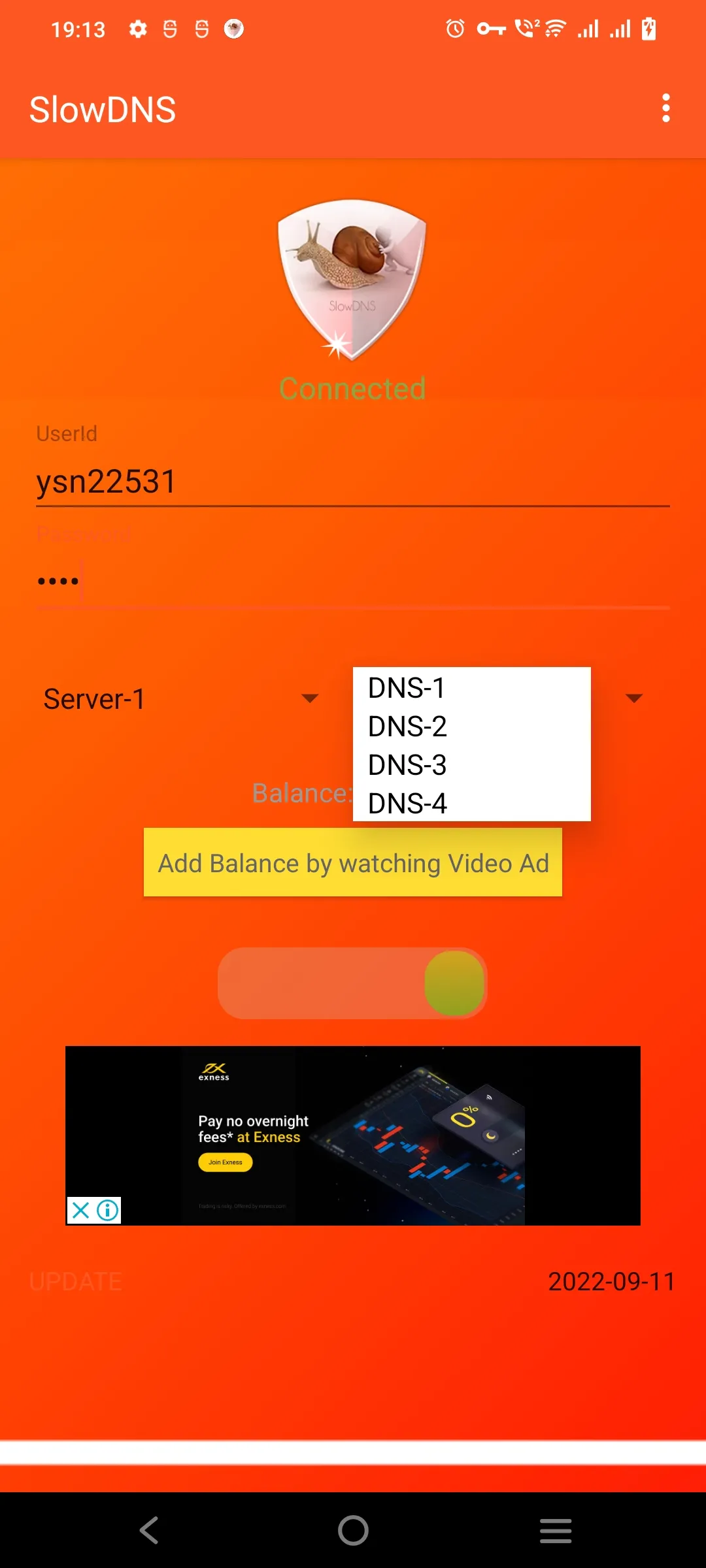 VPN Over DNS  Tunnel : SlowDNS | Indus Appstore | Screenshot