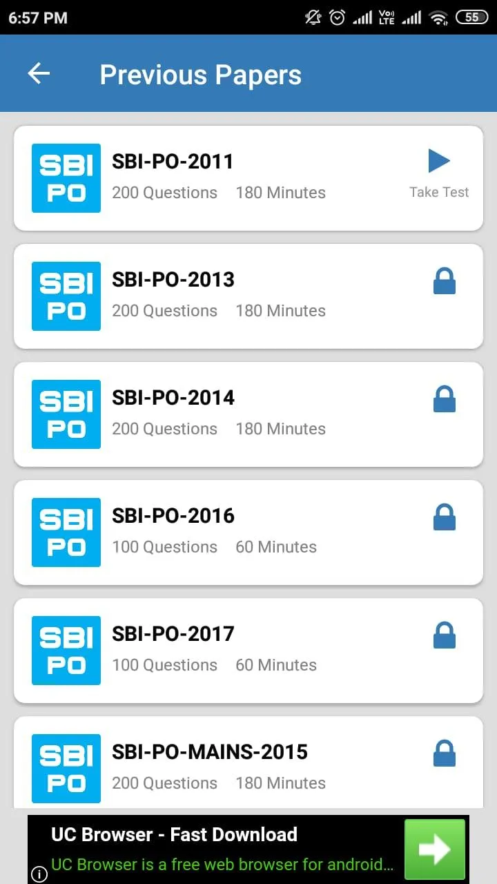 SBI PO  Prelims | WinnersDen | Indus Appstore | Screenshot