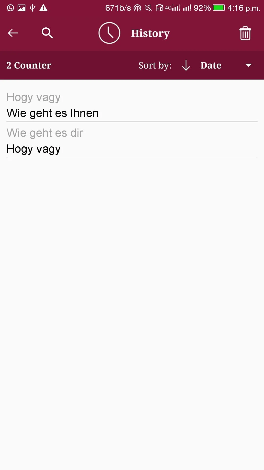 German - Hungarian Translator | Indus Appstore | Screenshot