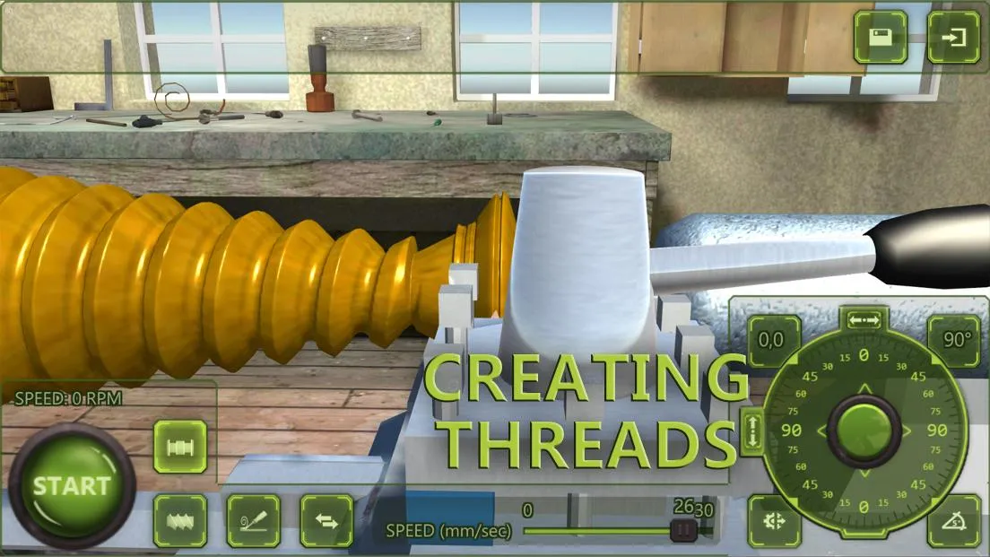 Lathe Machine 3D: Turning Sim | Indus Appstore | Screenshot