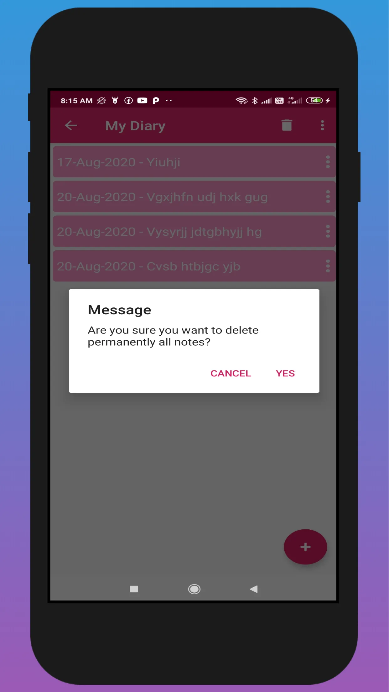 Pink Diary - My Notebook & Dai | Indus Appstore | Screenshot