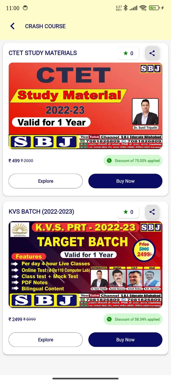 SBJ Educate - Live Classes | Indus Appstore | Screenshot