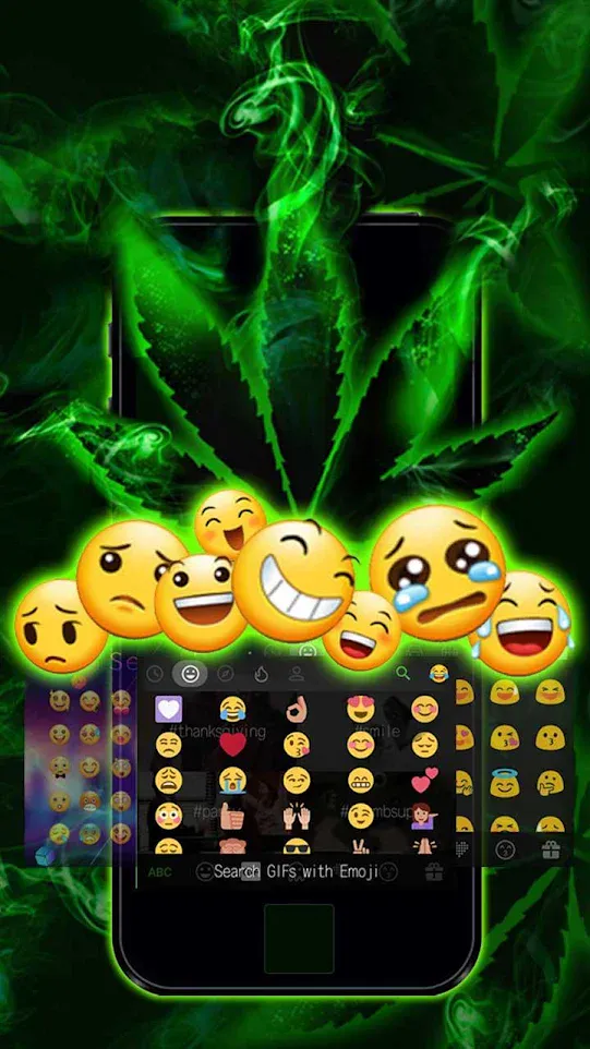 Rasta Weed Keyboard Theme | Indus Appstore | Screenshot