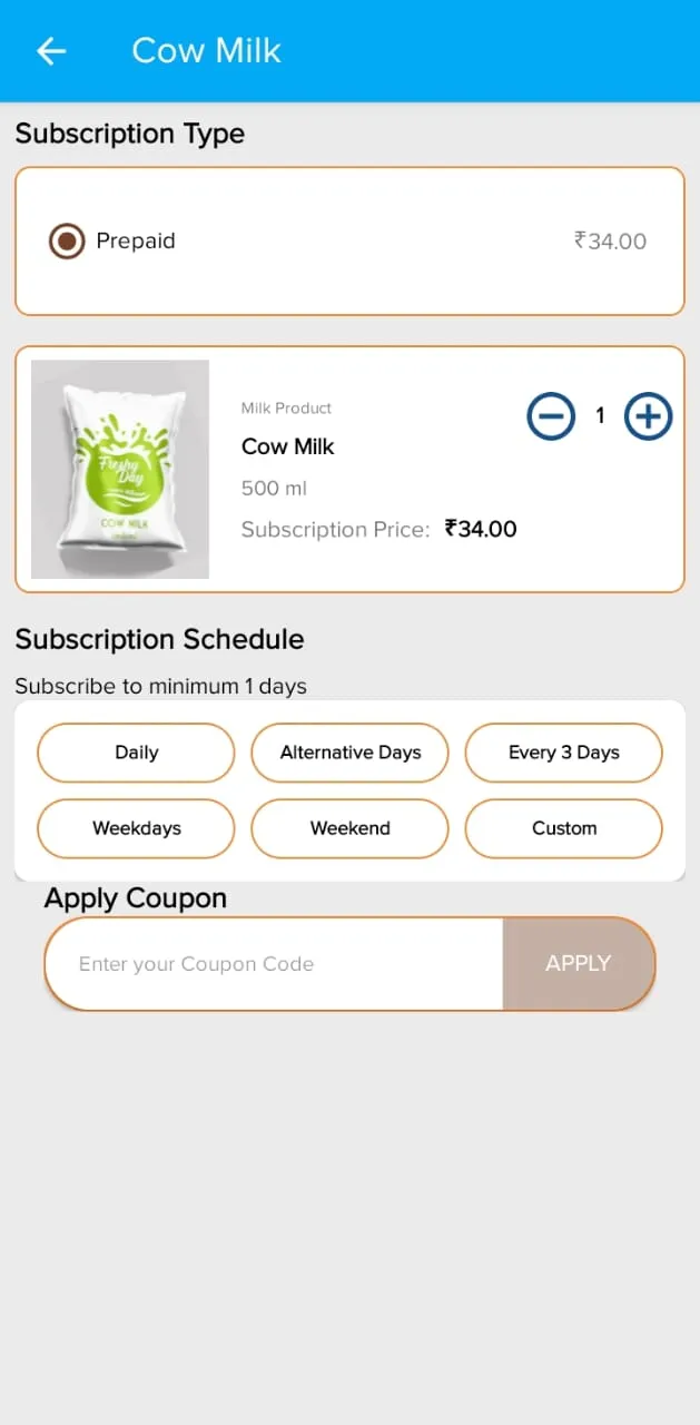 Freshy Day: Cow milk delivery | Indus Appstore | Screenshot